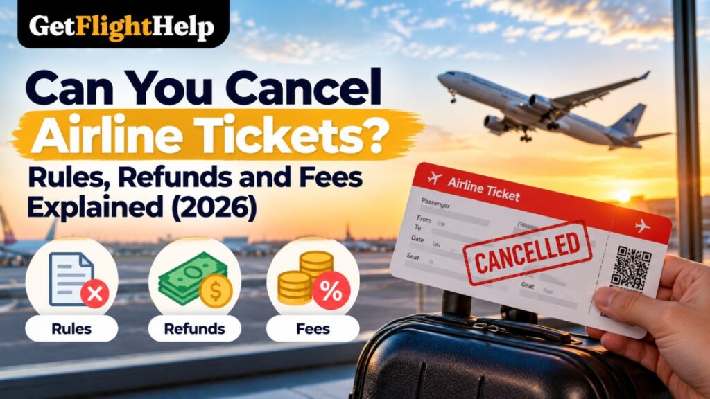 Can You Cancel Airline Tickets? Rules, Refunds and Fees Explained (2026)
