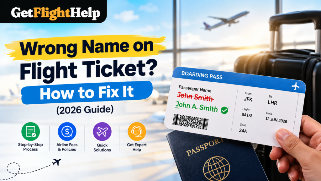 Wrong Name on Flight Ticket? How to Fix It (2026 Guide)