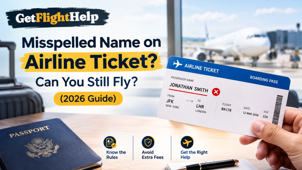 misspelled name on airline ticket